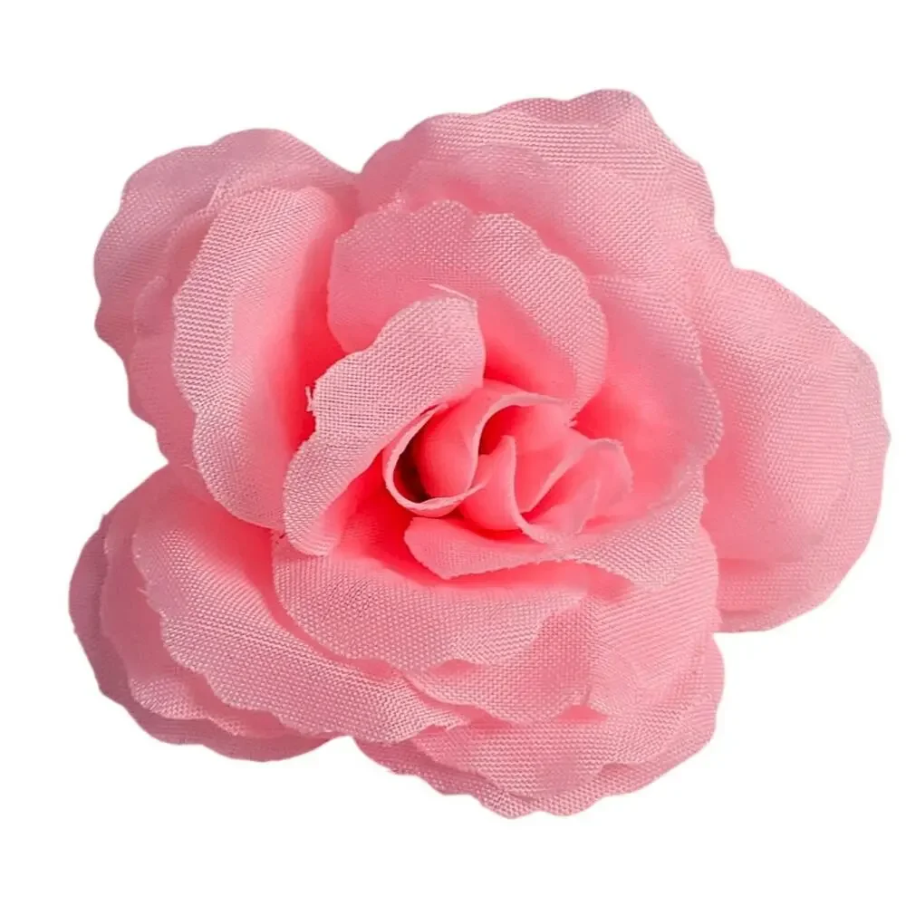82 Light Pink Silk Rose Heads 2.5in Artificial Flowers Wedding Craft Decor